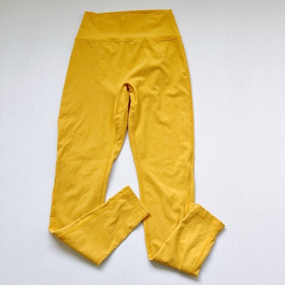 2/25 BuffBunny Leggings Workout Tights Yellow Gym Run Lift Active buff bunny - Picture 1 of 4